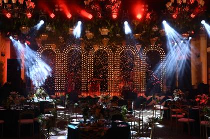 Stage and Backdrop — Sangeet decor — Radisson Blu